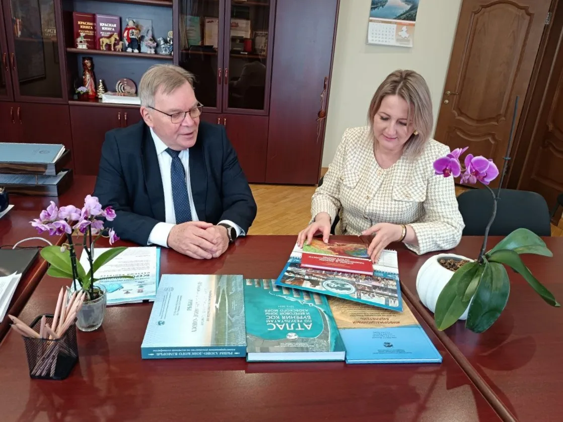 Директор ЮНЦ РАН, д.г.н. Сергей Бердников встретился с министром экономического развития Ростовской области и министром природных ресурсов и экологии Ростовской области